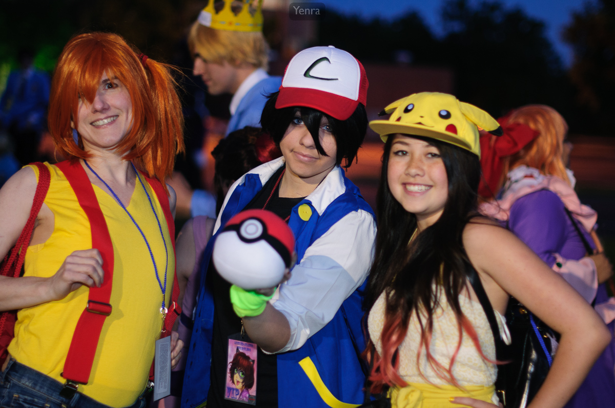 Misty, Ash, and Pikachu, Pokemon