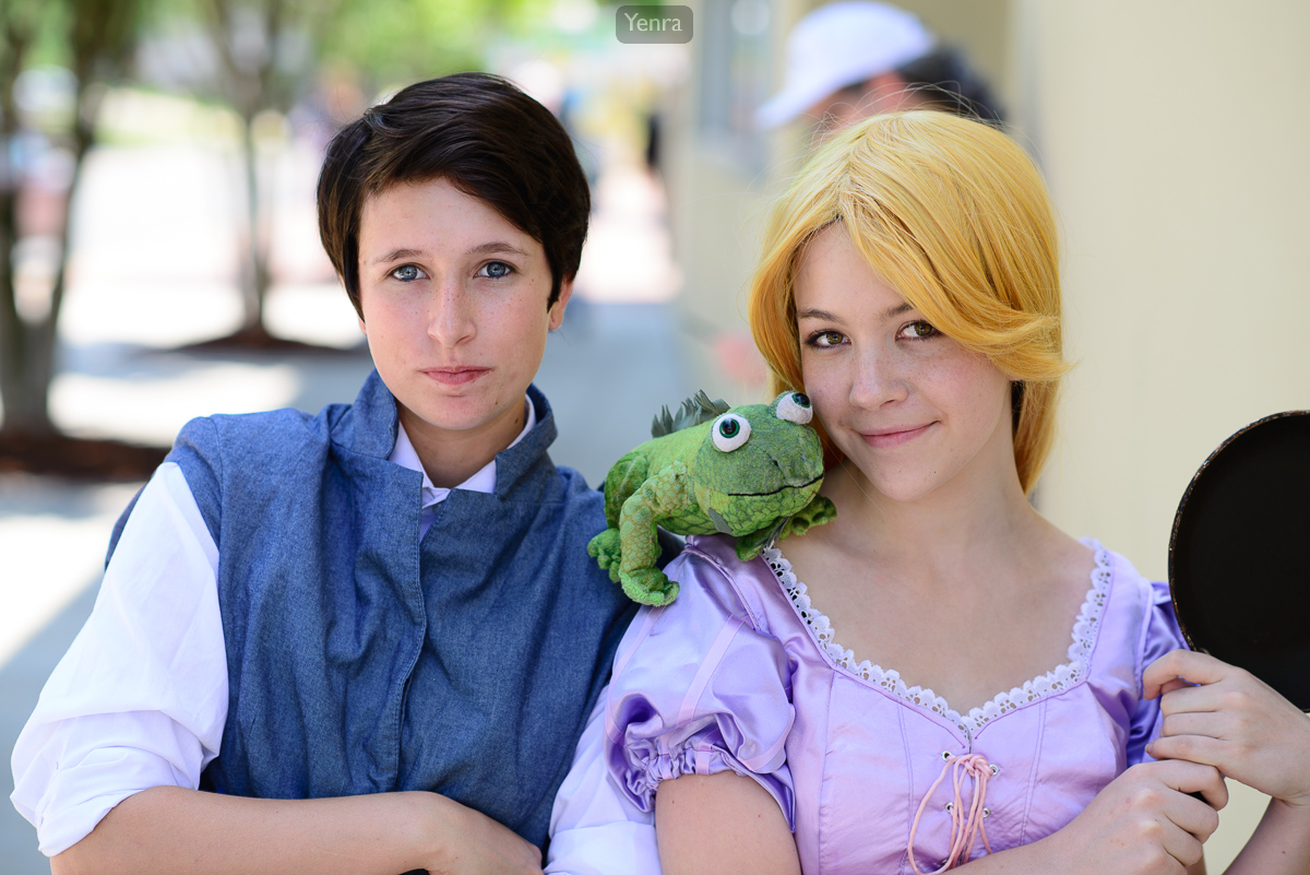 Flynn Rider and Rapunzel from Disney's Tangled