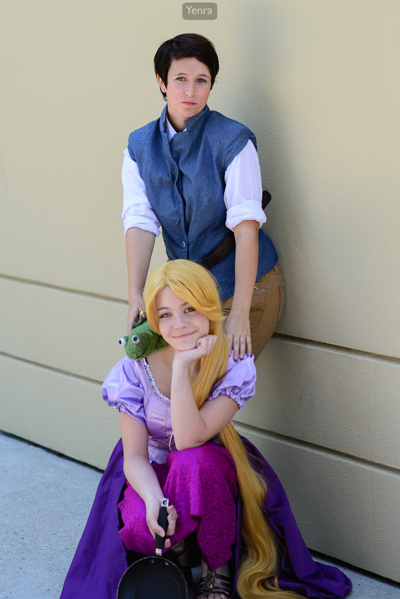 Flynn Rider and Rapunzel from Disney's Tangled
