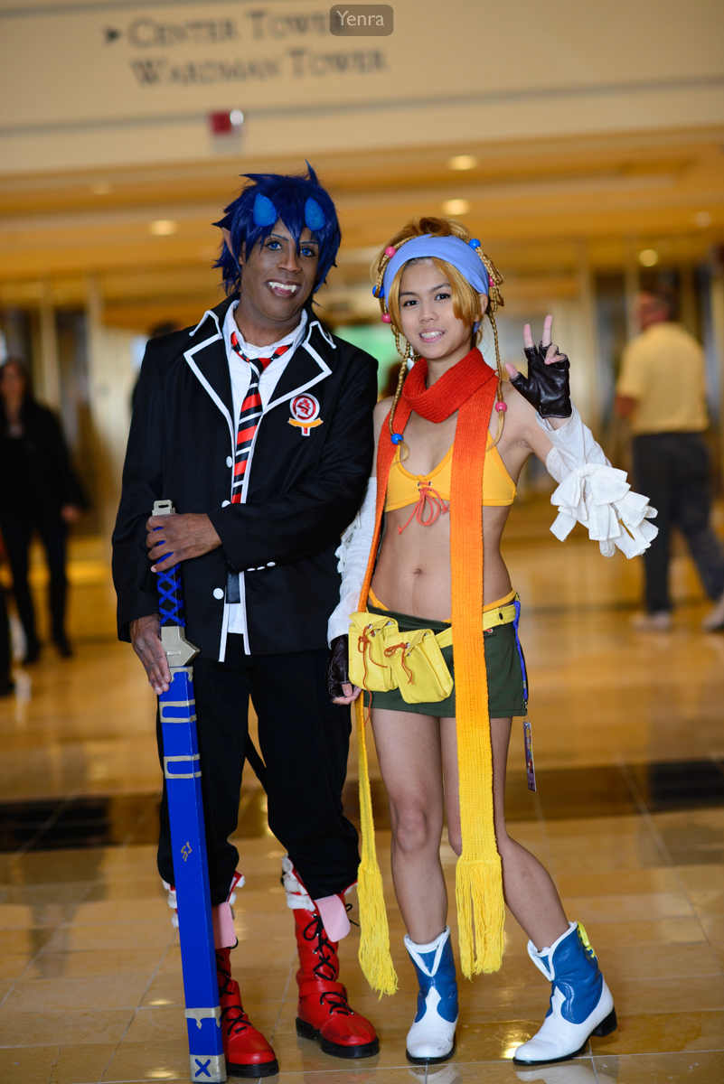 Rin Okumura from Blue Exorcist and Rikku from Final Fantasy