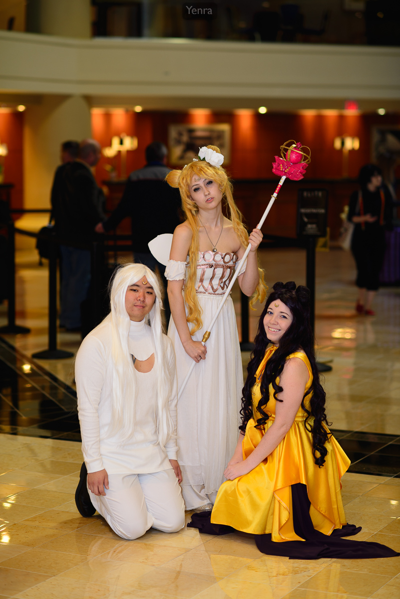 Artemis, Princess Serenity, and Luna