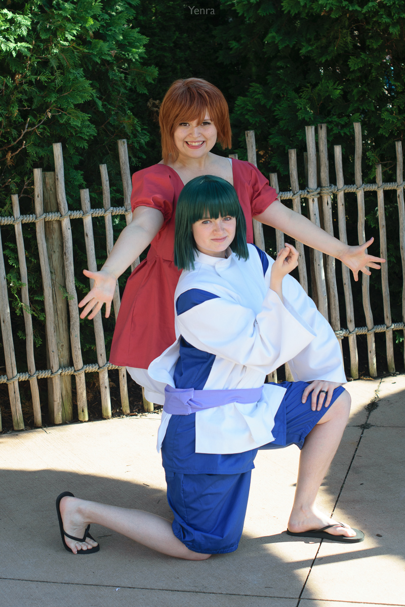 Ponyo from Ponyo on the Cliff by the Sea and Haku from Spirited Away