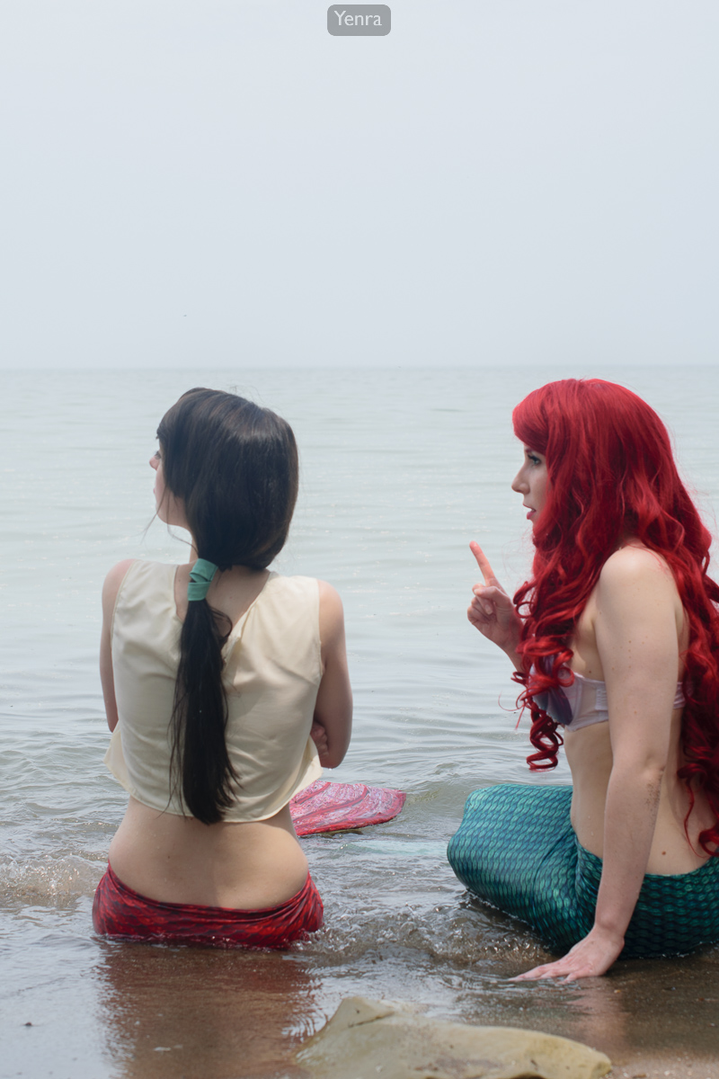 Daughter and Mother, Melody and Ariel from the Little Mermaid 2: Return to the Sea