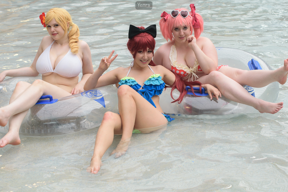Mami, Kyoko, and Madoka, Beach Queen, Puella Magi Madoka Magica