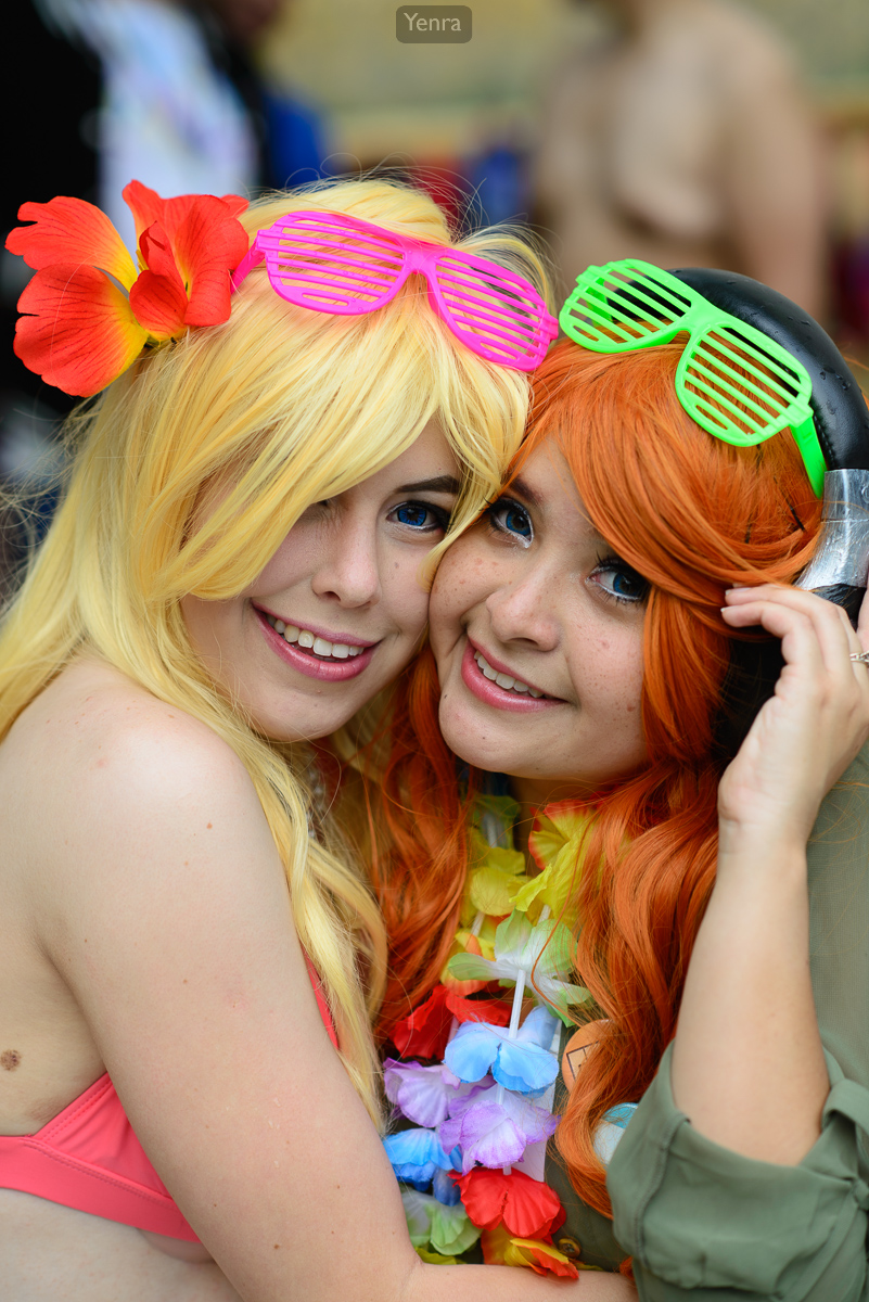 Panty and Geek Girl from Panty and Stocking