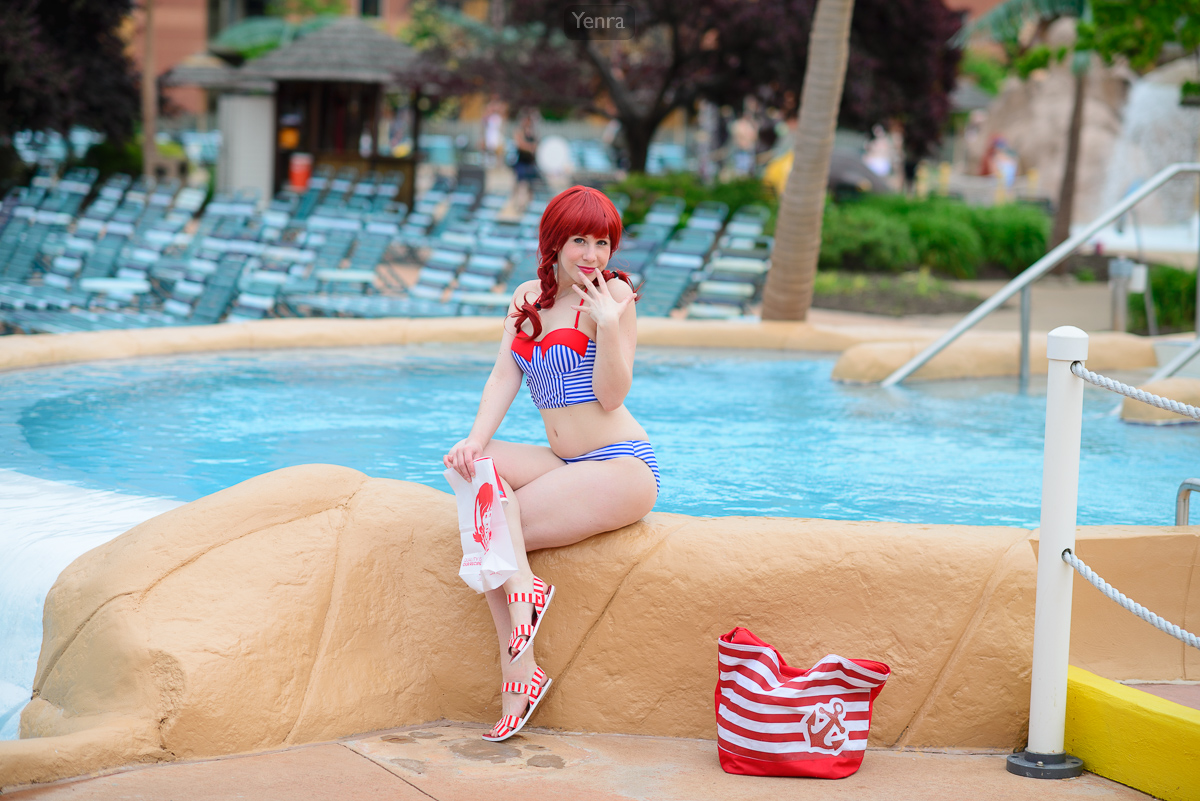 Wendy's Girl at the Pool