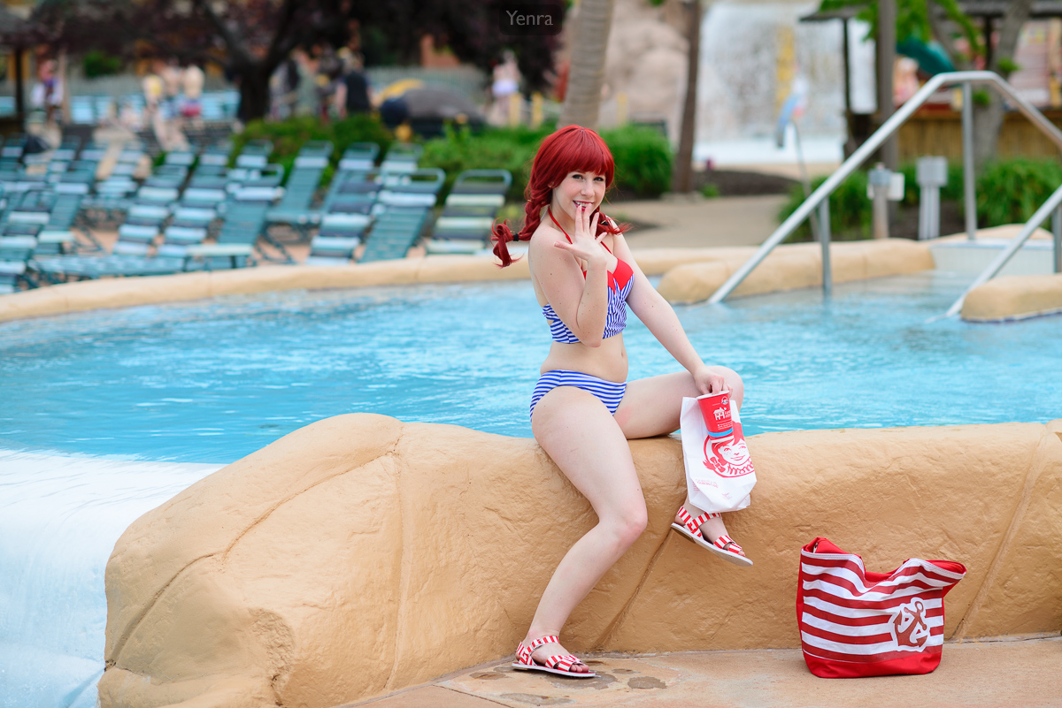 Wendy's Girl at the Pool