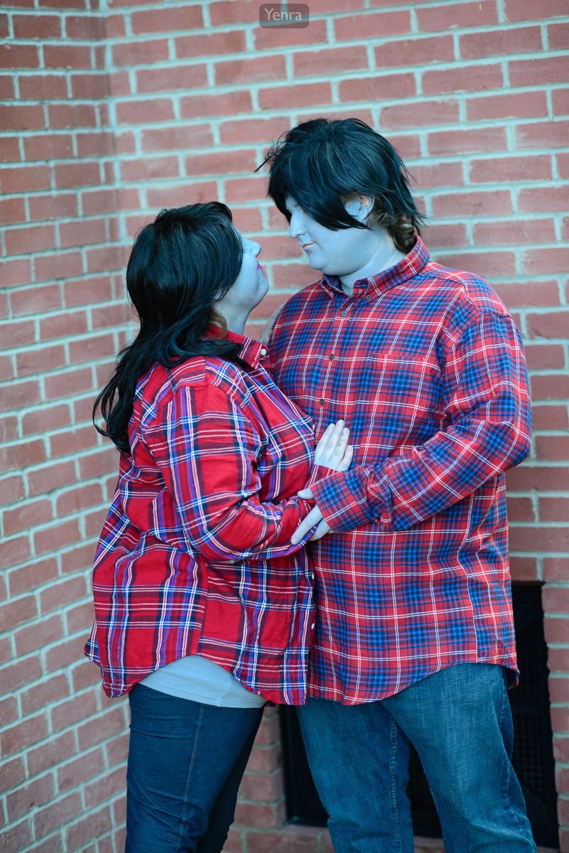 Marceline the Vampire Queen and Marshall Lee the Vampire King from Adventure Time