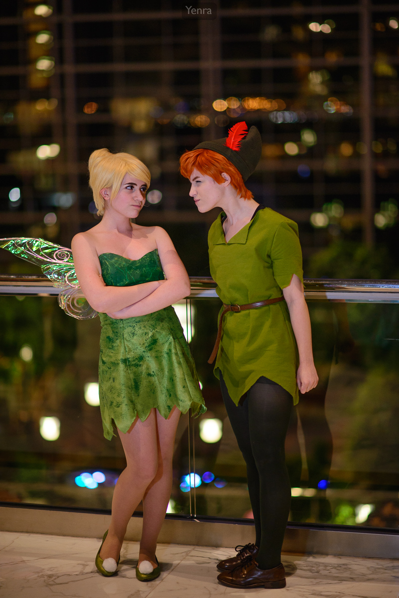 Tinkerbell and Peter Pan from Disney's Peter Pan