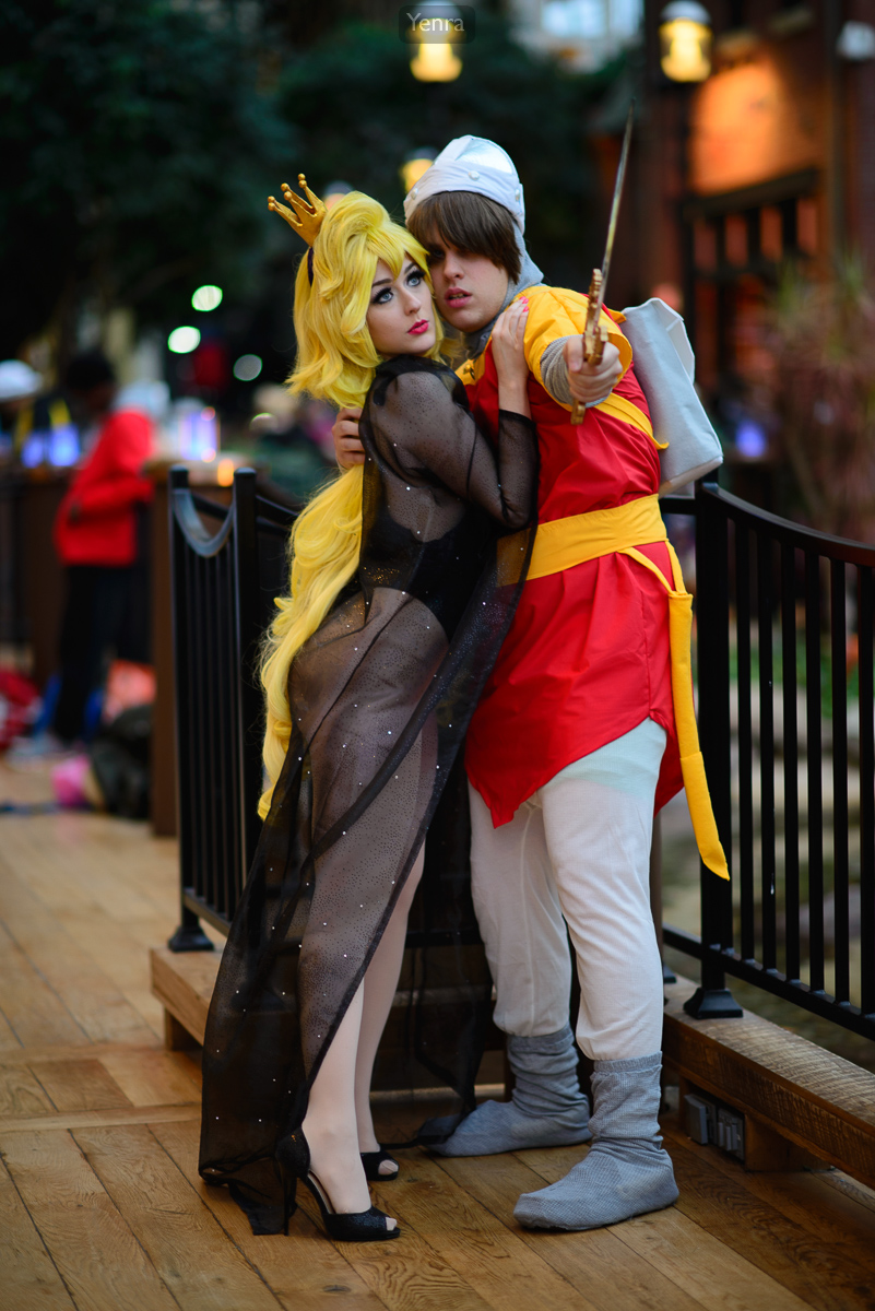 Princess Daphne and Dirk the Daring from Dragon's Lair
