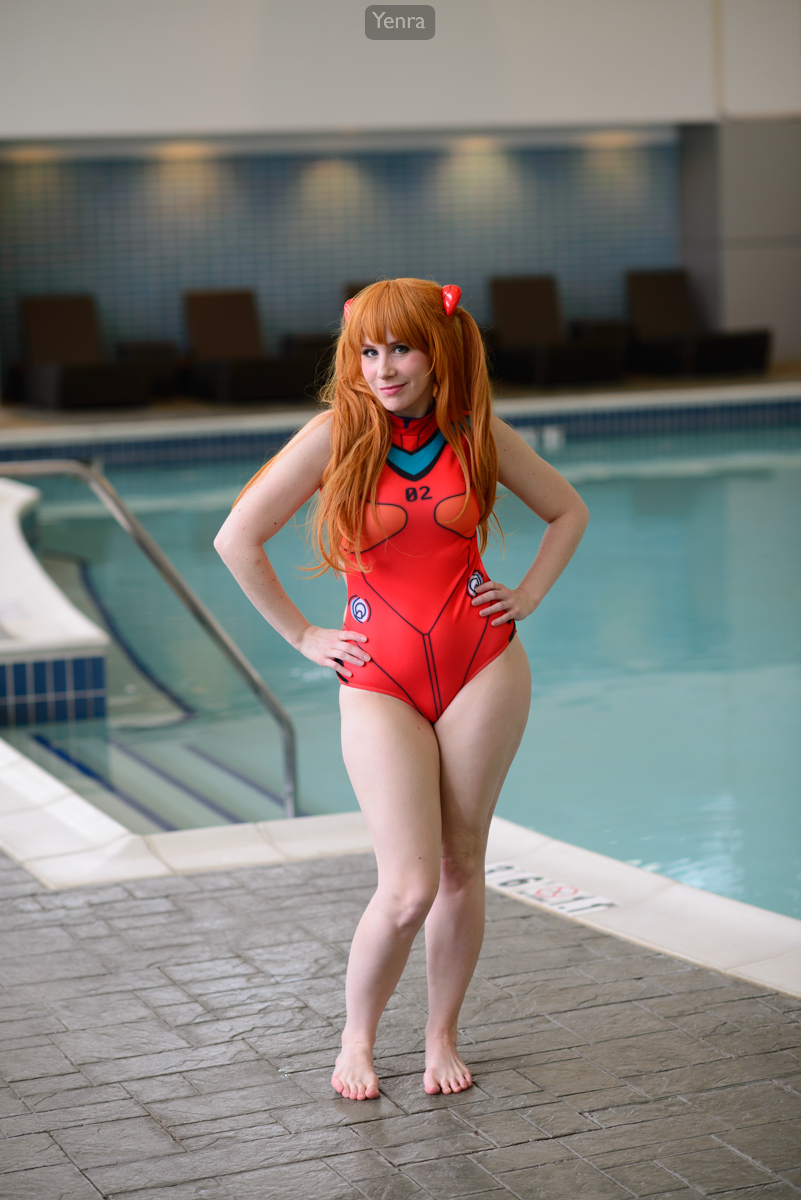 Swimsuit Plugsuit Asuka Hands on Hips