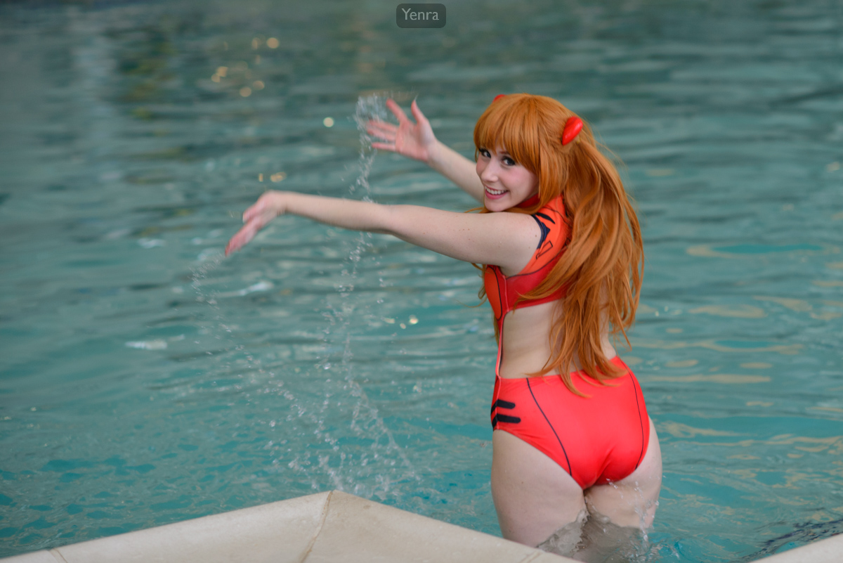 Asuka Playing with Water