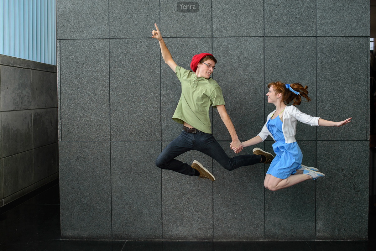 Peter Pan and Wendy Flying