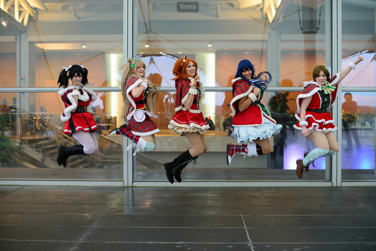 Nico, Kotori, Honoka, Umi, and Hanayo, Christmas Set, Love Live