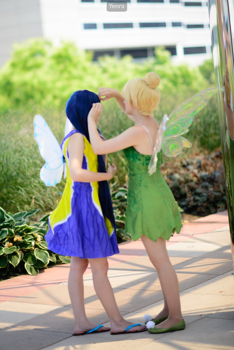 Silvermist and Tinkerbell