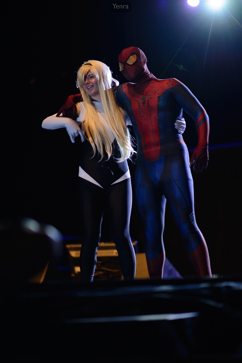 Spider Gwen and Spiderman