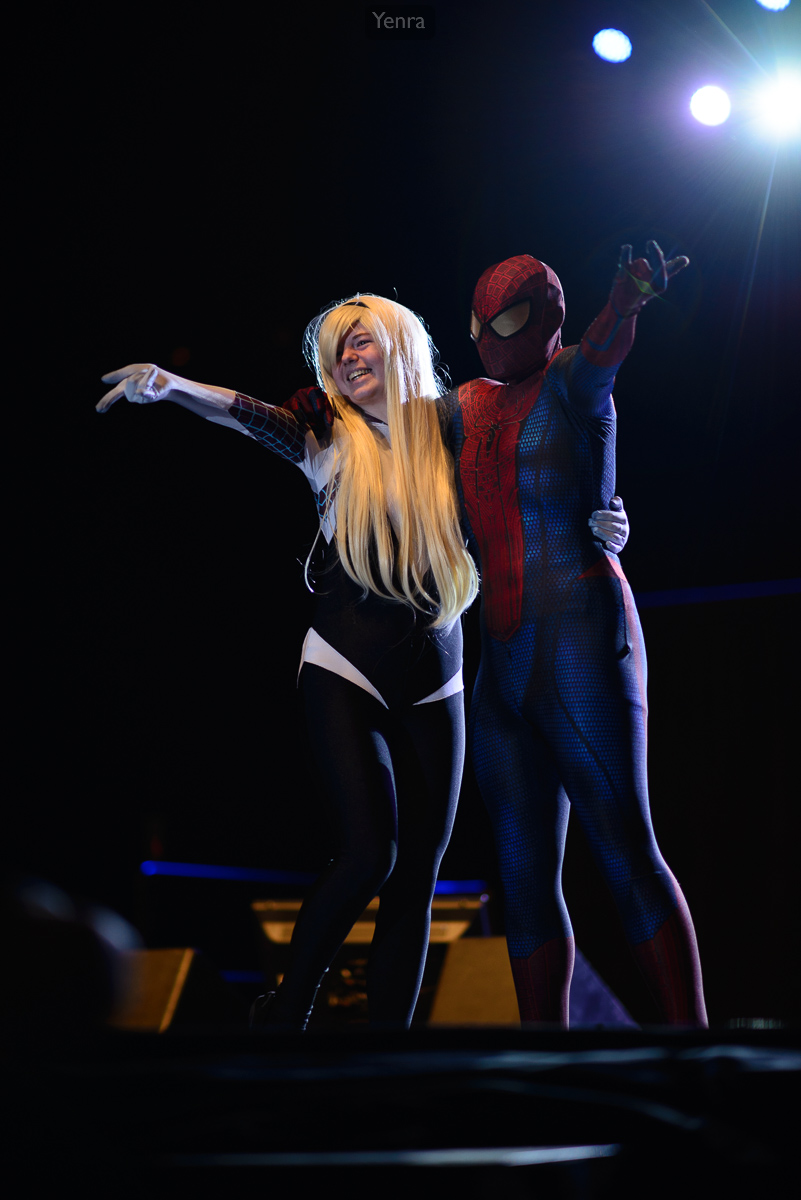 Spider Gwen and Spiderman
