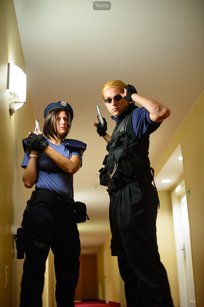 Jill Valentine and Albert Wesker of Resident Evil