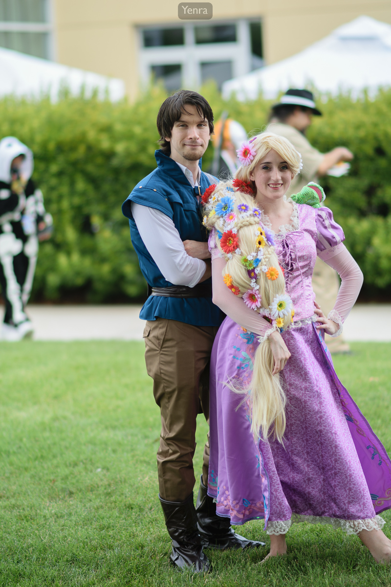 Flynn Rider and Rapunzel from Tangled