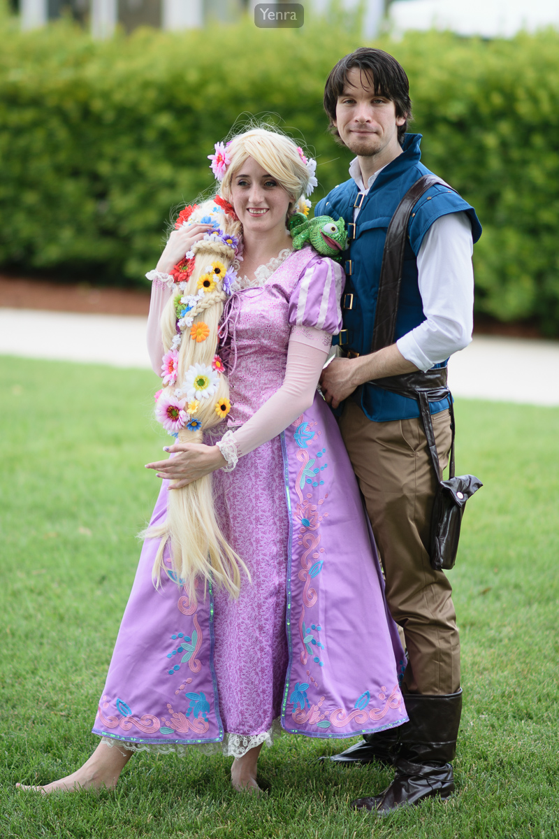 Rapunzel and Flynn Rider from Tangled
