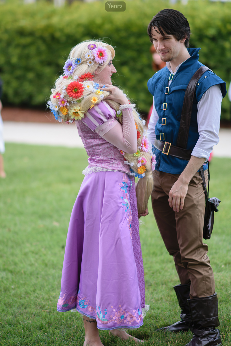 Rapunzel and Flynn Rider from Tangled