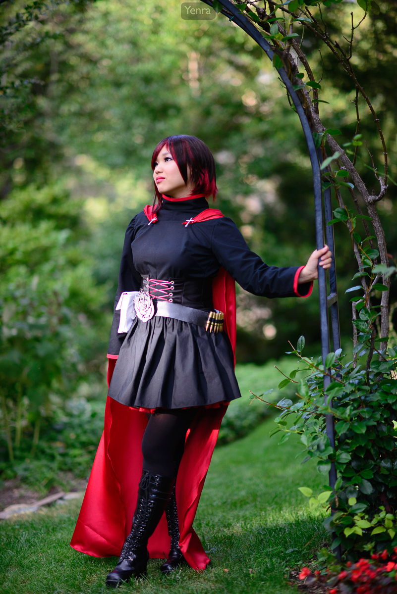 Ruby Rose from RWBY in the arbor