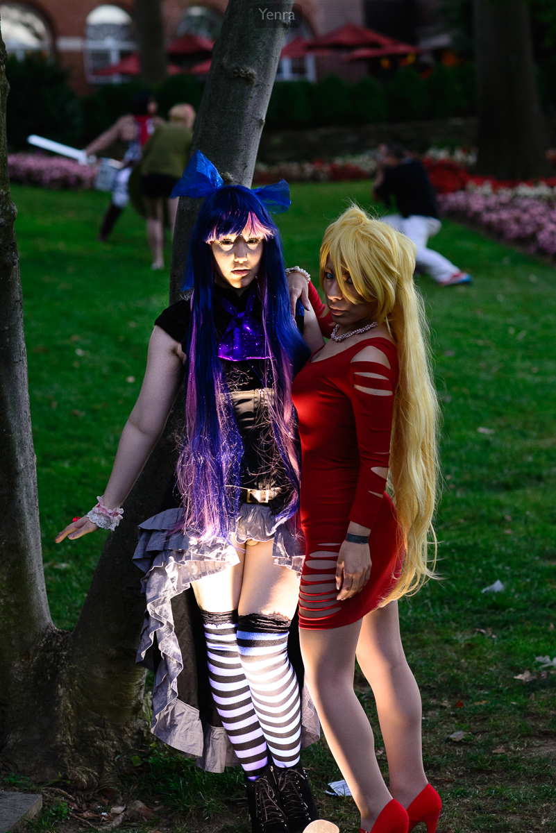 Panty and Stocking play with found light