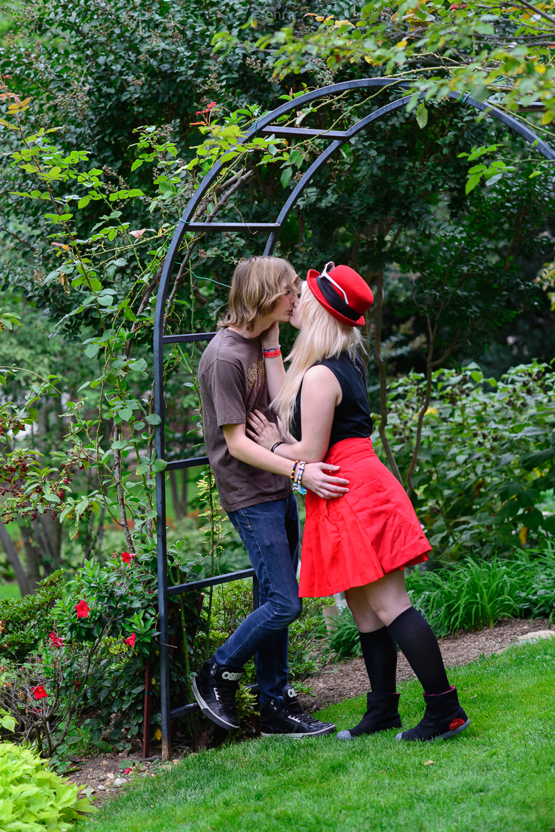 Kissing in the Bower