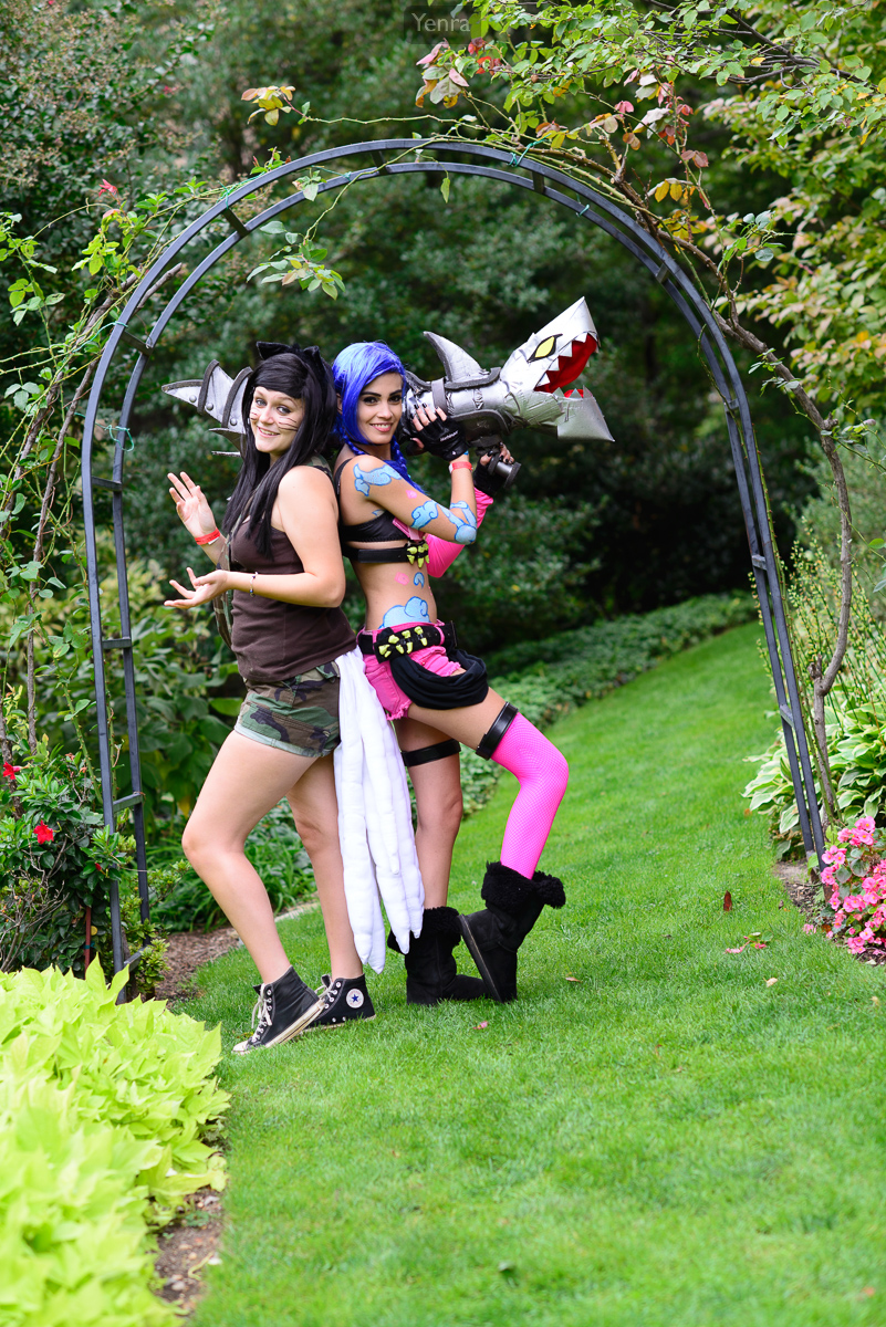 Ahri and Jinx from League of Legends