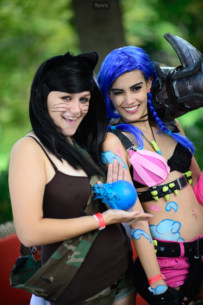 Ahri and Jinx from League of Legends