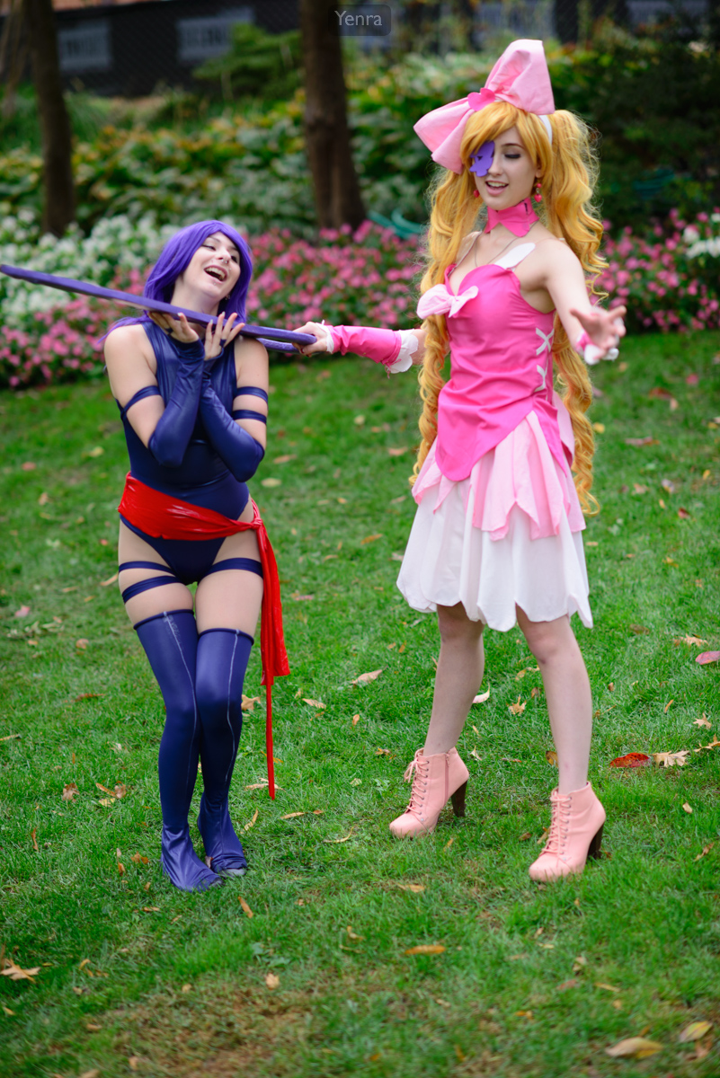 Psylocke and Nui Playing in the Garden