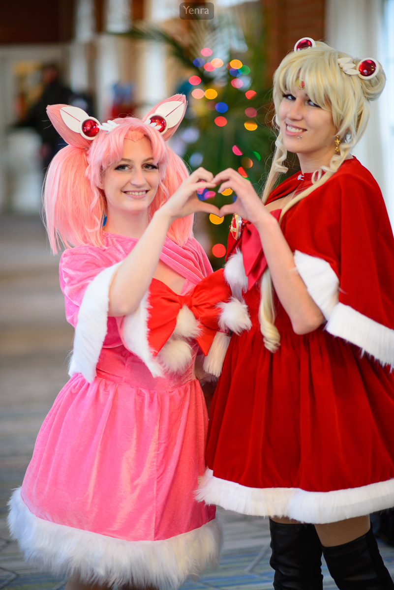 Christmas Chibi and Sailor Moon