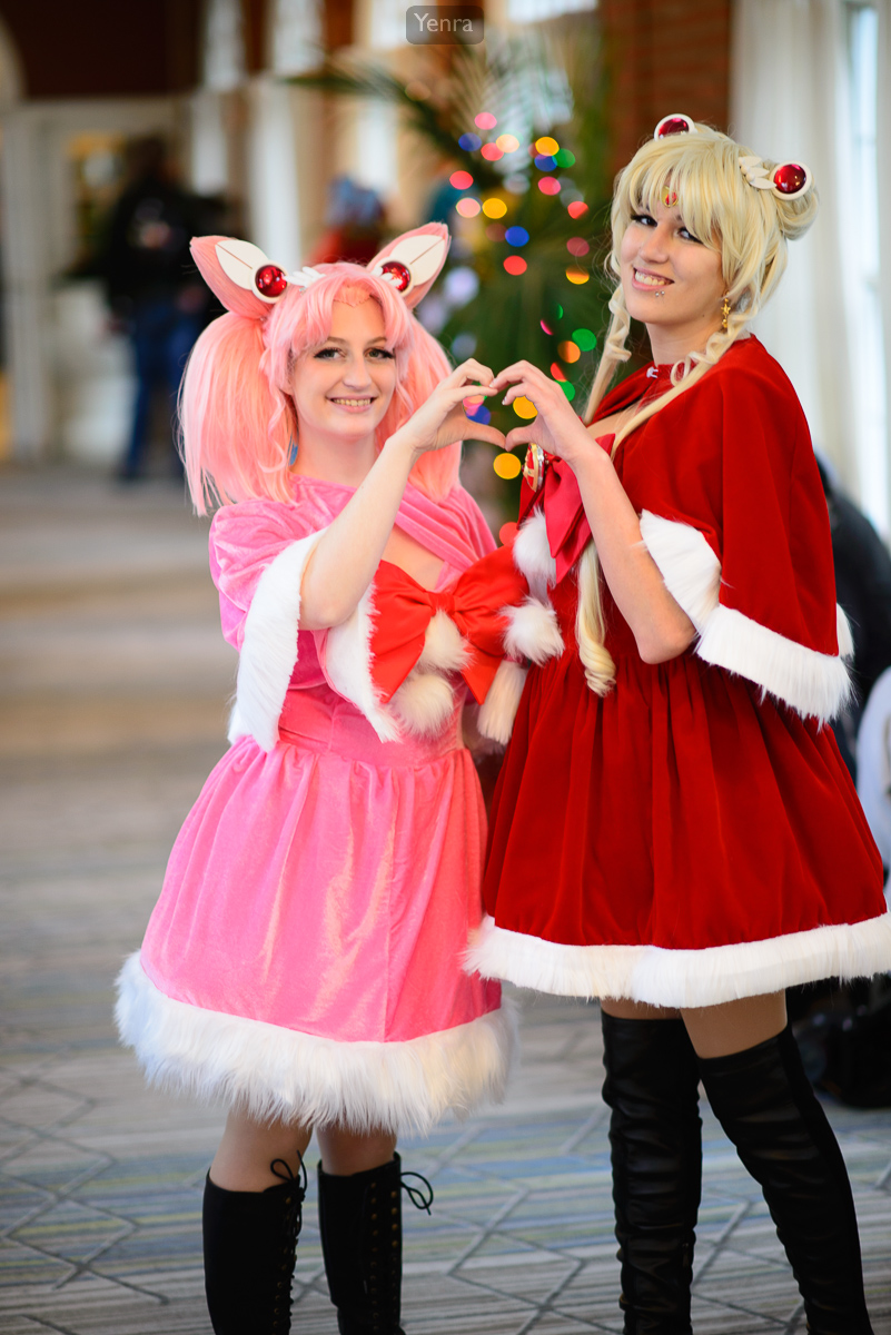 Christmas Chibi and Sailor Moon