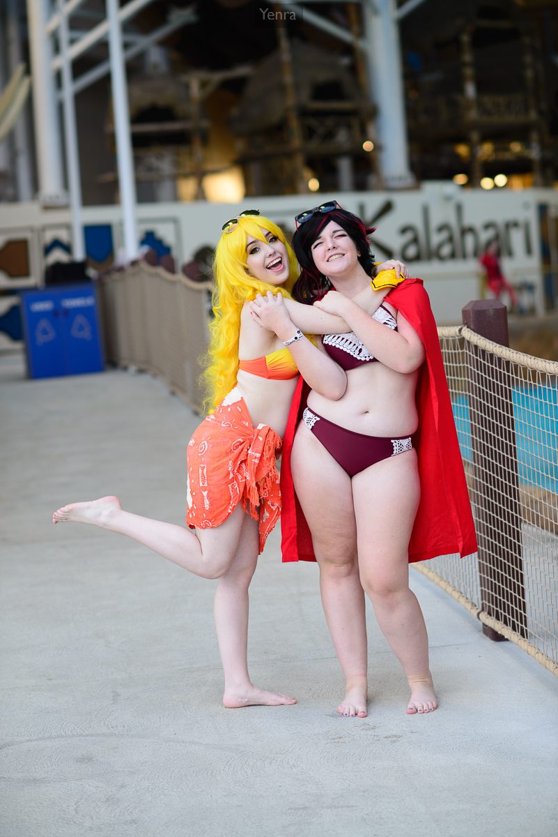Swimsuit Yang and Ruby, RWBY