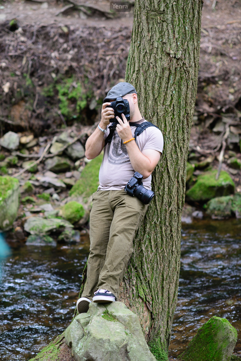 Cosplay Photographer in the Woods