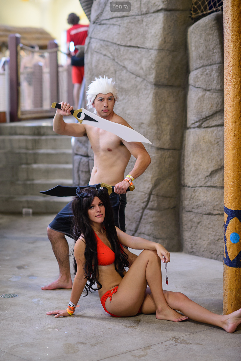 Swimsuit Archer and Rin, Fate Stay Night