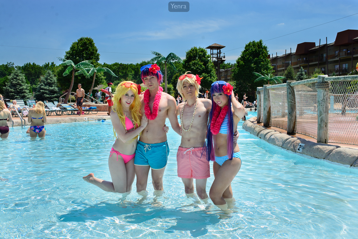 Swimsuit Panty and Stocking Cosplays, Panty and Stocking with Garterbelt