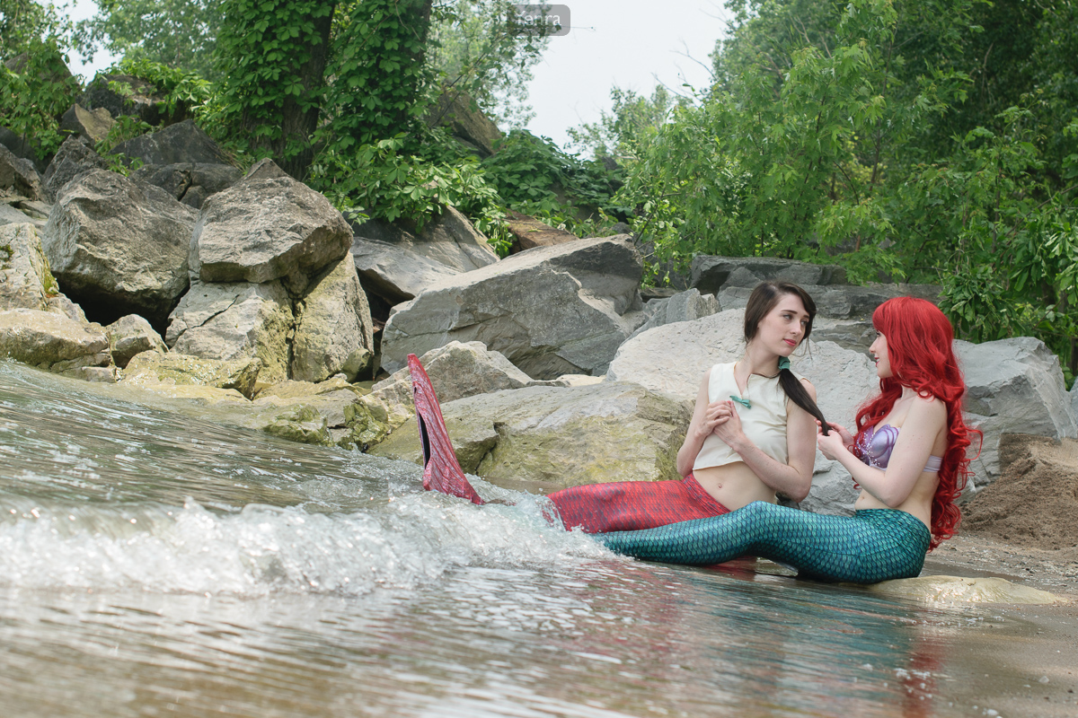 Daughter and Mother, Melody and Ariel from the Little Mermaid 2: Return to the Sea