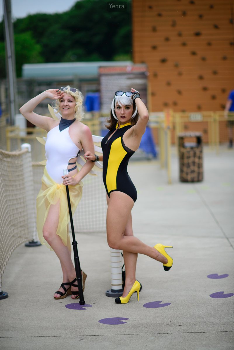 Swimsuit Mercy and Rogue