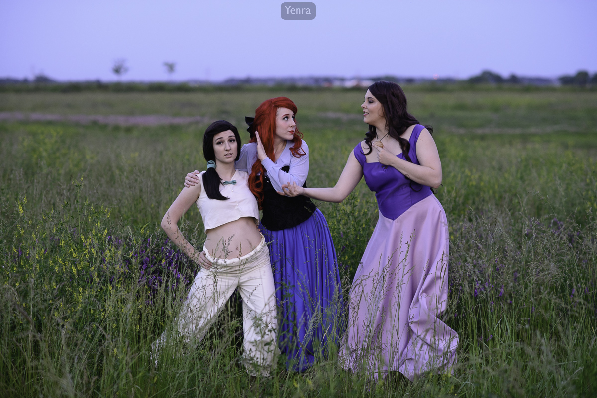 Melody, Ariel, and Vanessa, Little Mermaid