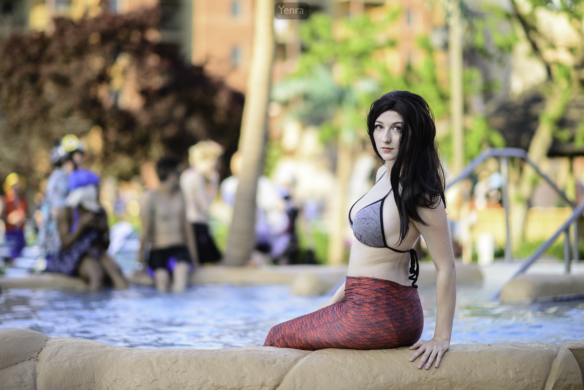 Mermaid by the Pool