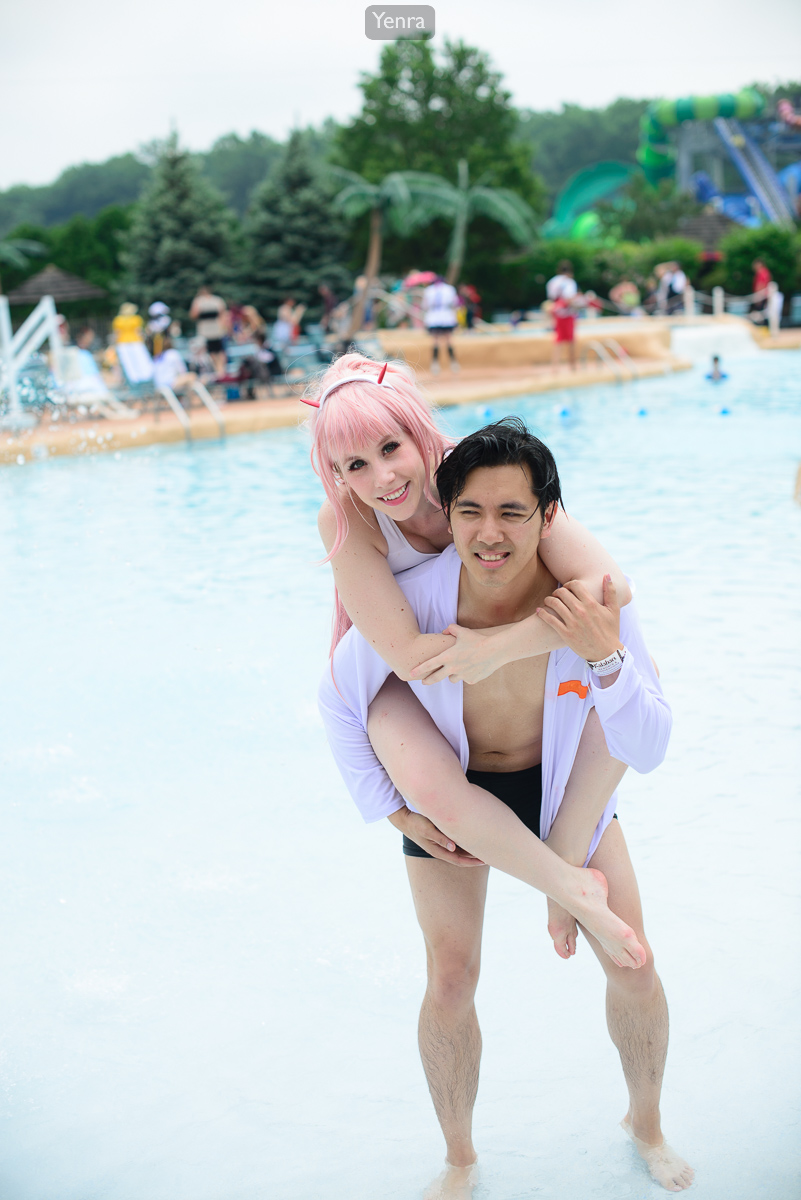 Swimsuit Zero Two and Hiro, Darling in the Franxx