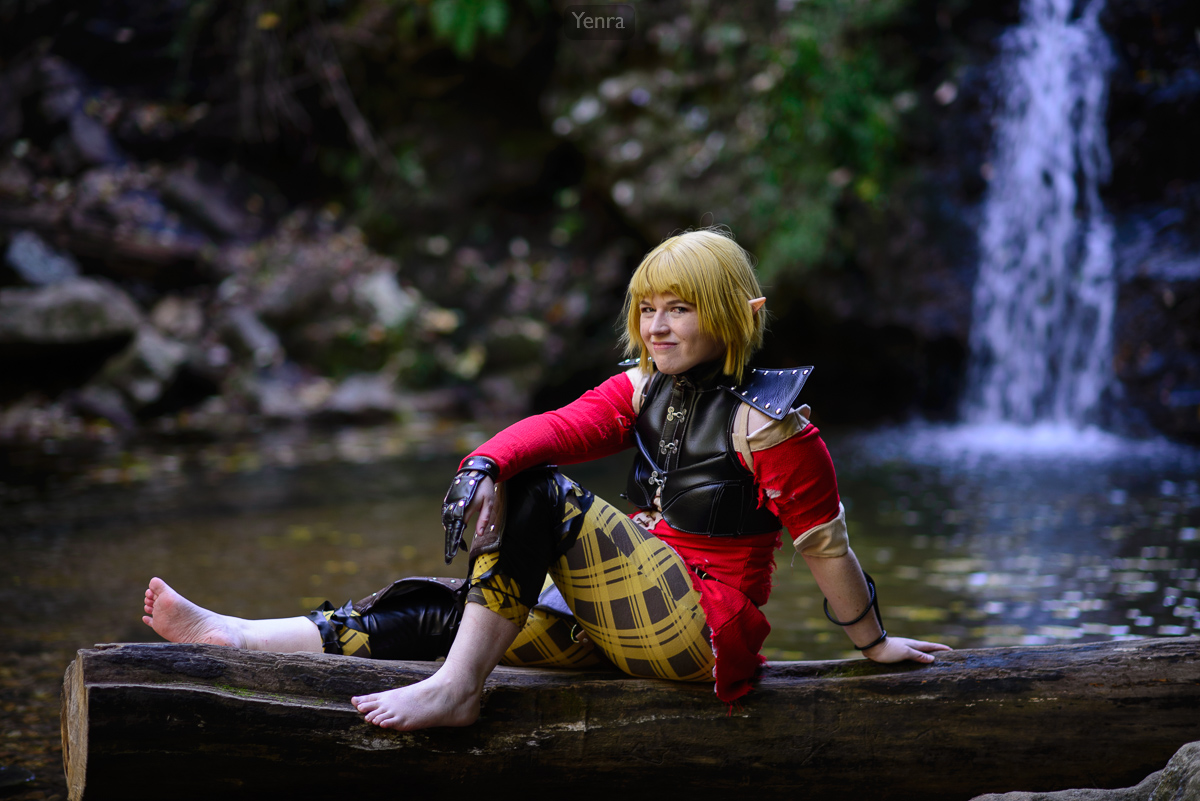 Sera from Dragon Age: Inquisition by the Waterfall