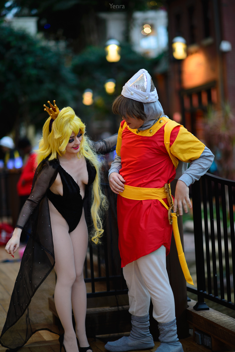 Princess Daphne and Dirk the Daring from Dragon's Lair