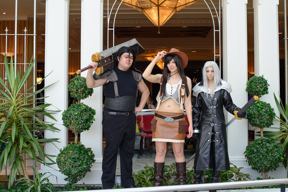 Zack, Tifa and Sephiroth from FF7:Crisis Core