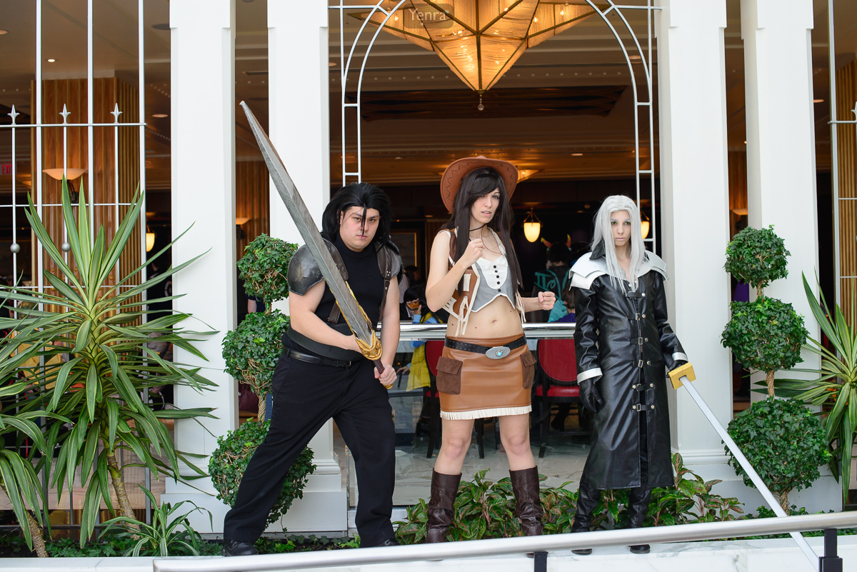 Zack, Tifa and Sephiroth from FF7:Crisis Core
