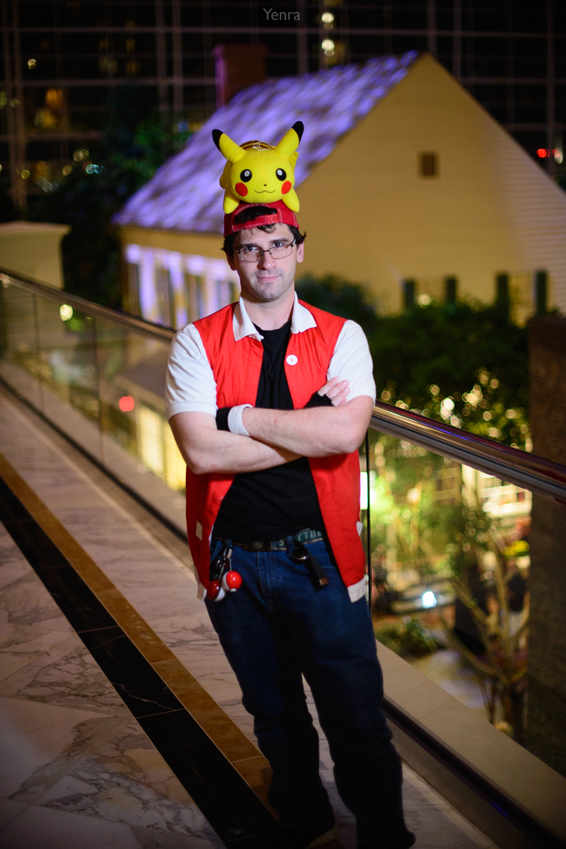Pokemon Trainer Red with Pikachu