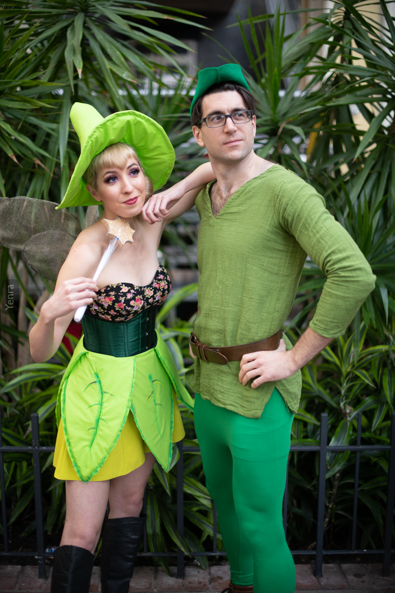 Witch Tinker Bell and Peter Pan