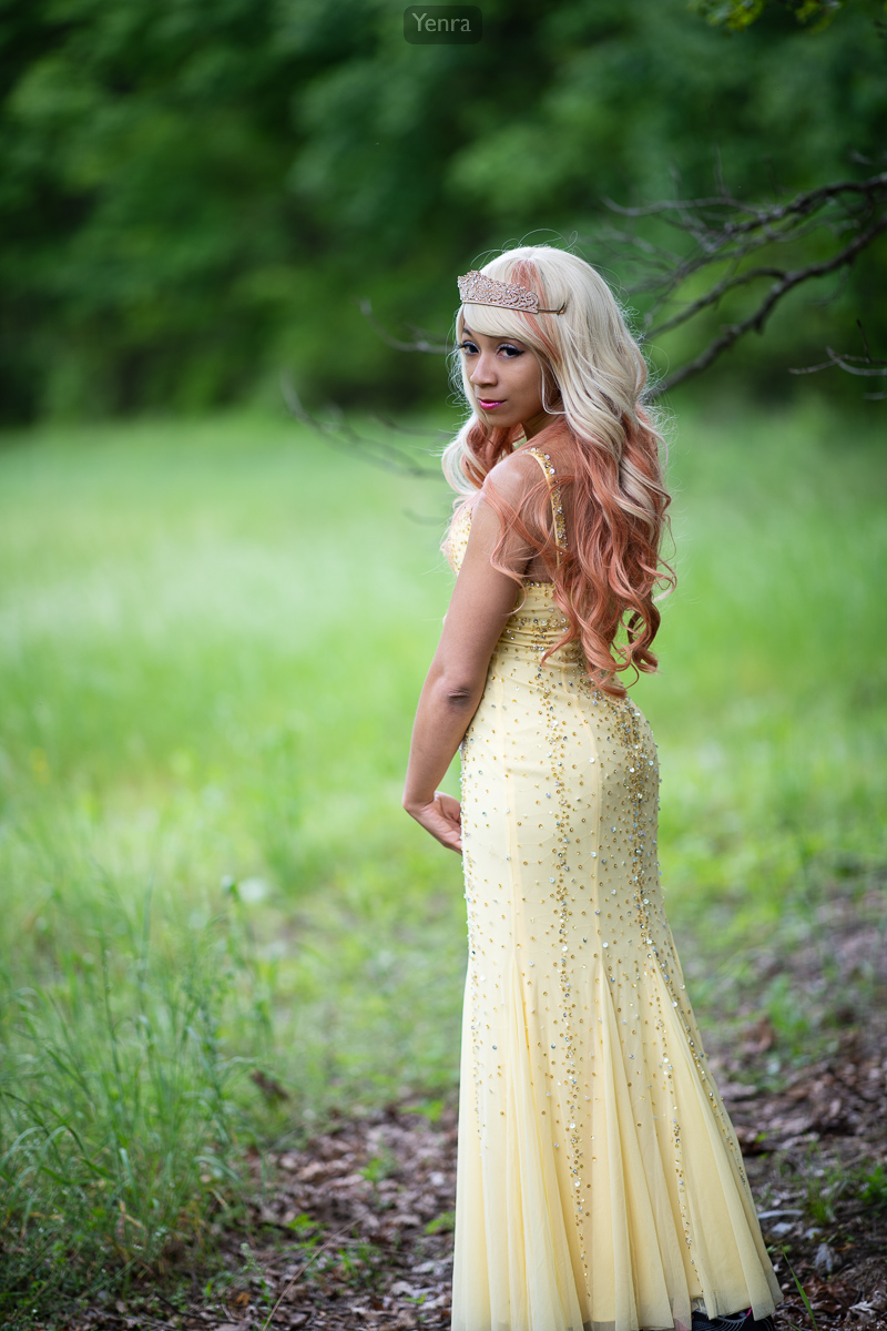 Fairy-tale Princess, Yellow Gown, Tiara