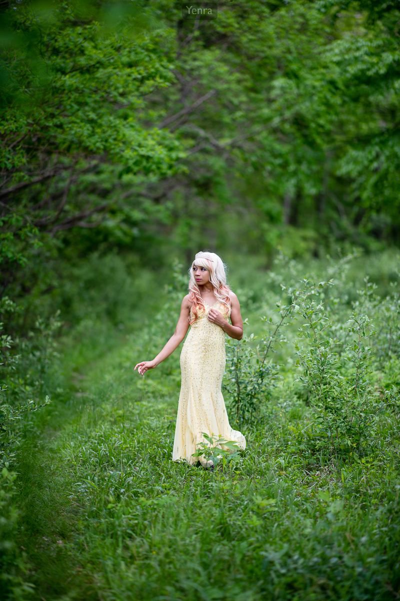 Fairy-tale Princess, Yellow Gown, Tiara